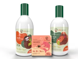 Imagem Kit Banho Infantil Hipoalergênico Shampoo 300ml Condicionador 240ml Sabonete Vegetal em Barra 100g Puro Afeto